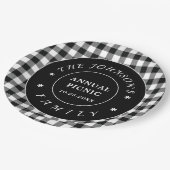  Black White Buffalo controleert Picnic Paper Bord (Gekanteld)