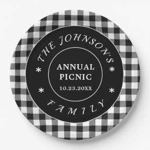 Black White Buffalo controleert Picnic Paper Bord