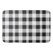 Black White Buffalo Gingham Check Pset Holiday B Badmat (Voorkant)
