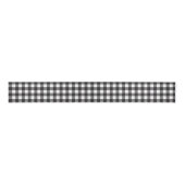 Black White Buffalo Gingham Check Pset Holiday Grosgrain Lint (Voorkant)