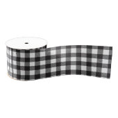 Black White Buffalo Gingham Check Pset Holiday Grosgrain Lint (Spoel)