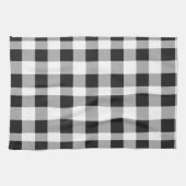 Black White Buffalo Gingham Check Pset Holiday K Theedoek (Horizontaal)