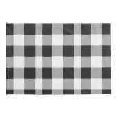 Black White Buffalo Gingham Check Pset Holiday Kussensloop (Achterkant-Rechts)