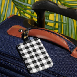 Black White Buffalo Gingham Check Pset Holiday L Bagagelabel