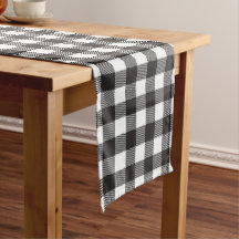 Black White Buffalo Gingham Check Pset Holiday