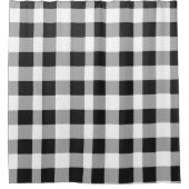 Black White Buffalo Gingham Check Pset Holiday S Douchegordijn (Voorkant)