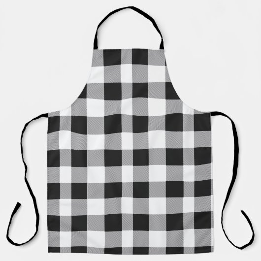 Black White Buffalo Gingham Check Pset Holiday Schort (Voorkant)