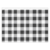 Black White Buffalo Gingham Check Pset Holiday Tafelkleed (Voorkant (Horizontaal))