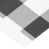 Black White Buffalo Gingham Check Pset Holiday Tafelkleed (Gekanteld)