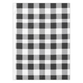 Black White Buffalo Gingham Check Pset Holiday Tafelkleed (Voorkant)