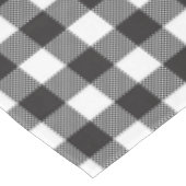 Black White Buffalo Gingham Check Pset Holiday Tafelkleed (Gekanteld)