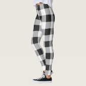 Black White Buffalo Gingham Check Pset Holiday Th Leggings (Links)