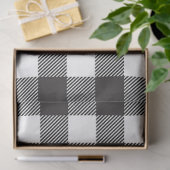 Black White Buffalo Gingham Check Pset Holiday Tissuepapier (Geschenk)