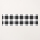 Black White Buffalo Gingham Check Pset Holiday Yogamat (Voorkant (horizontaal))