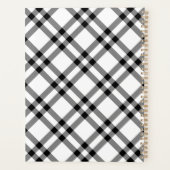 Black & White Buffalo Plaid Planner (Achterkant)