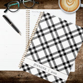 Black & White Buffalo Plaid Planner