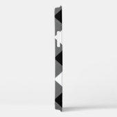 Black White Buffalo Plakte Monogram Script Naam Case-Mate iPhone Case (Achterkant / Rechts)