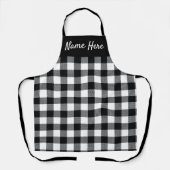 Black White Buffalo Pset Persoonlijk Rustic Schort (Voorkant)