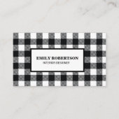 Black White Buffalo Pset Rustic Visitekaartje (Voorkant)