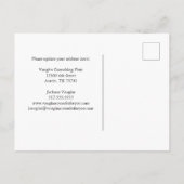 Black White Building Skyline Business Moving Aankondigingskaart (Achterkant)