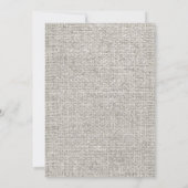 Black White Burlap Mason Jar Vrijgezellenfeest Inv Kaart (Achterkant)