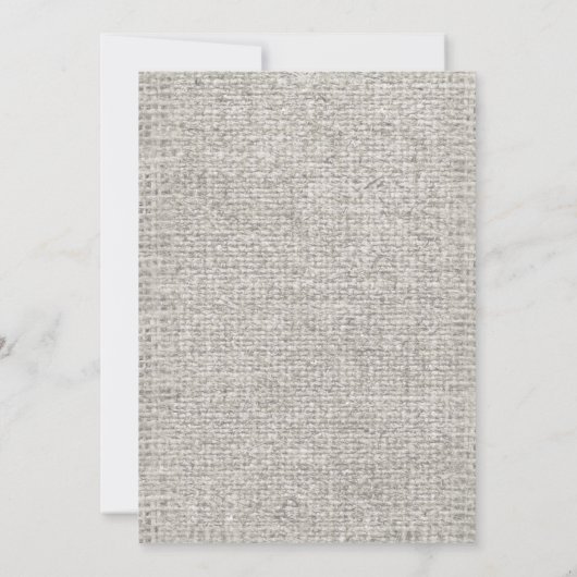 Black White Burlap Mason Jar Vrijgezellenfeest Inv Kaart (Achterkant)