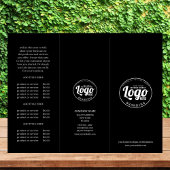 Black & White Business Logo Drievoudige Brochure