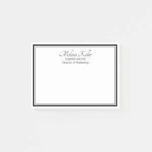 Black White Business Marketing op maat Post-it® Notes