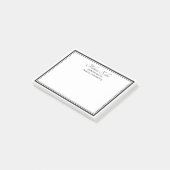 Black White Business Marketing op maat Post-it® Notes (Schuin)