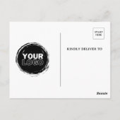 Black & White Business Open House Uitnodiging (Achterkant)