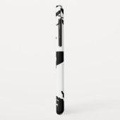 Black, White, Butterflies iPhone Case (Achterkant/links)