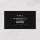 Black/White Cadeaukaart Informatiekaartje (Voorkant)