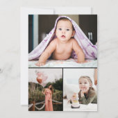 Black White Calligraphy Graduation Save The Date (Achterkant)