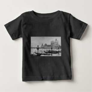 Black White Canal Venice Italië Reis