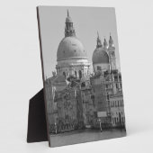 Black White Canal Venice Italië Reis Fotoplaat (Zijkant)