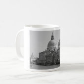 Black White Canal Venice Italië Reis Koffiemok (Voorkant links)