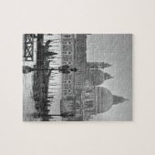 Black White Canal Venice Italië Reis Legpuzzel (Horizontaal)