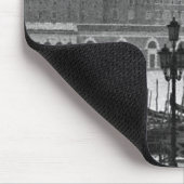 Black White Canal Venice Italië Reis Muismat (Hoek)