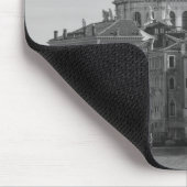 Black White Canal Venice Italië Reis Muismat (Hoek)