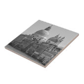 Black White Canal Venice Italië Reis Tegeltje (Zijkant)