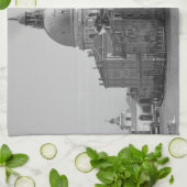 Black White Canal Venice Italië Reis Theedoek (Gevouwen)