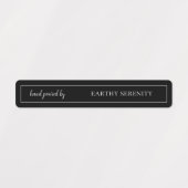 Black & White Candle Tamper-proof Seal Labels (Design 1)