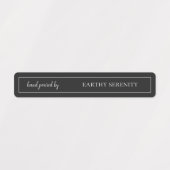 Black & White Candle Tamper-proof Seal Labels (Design 2)