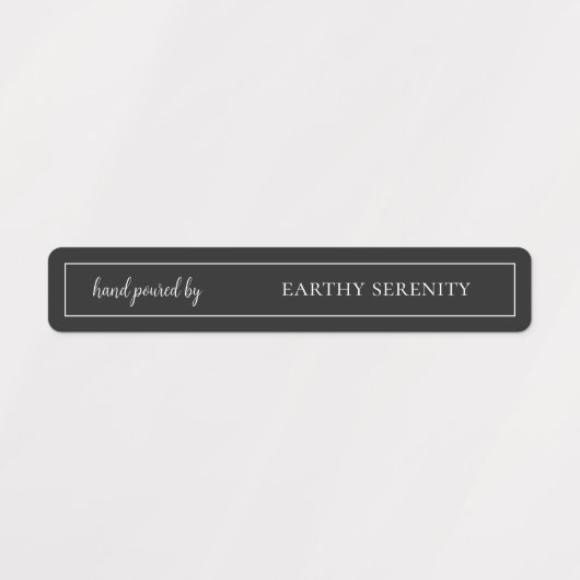 Black & White Candle Tamper-proof Seal Labels (Design 2)