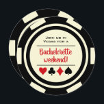 Black White Casino Poker Chip Bachelorette Party Kaart<br><div class="desc">Daag je gasten af door hen deze zwarte en witte pokerchip met 50e bachelorette feestuitnodigingen te sturen! Ze zullen gehyped zijn om bij je te komen op dit leuke feest.</div>