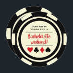 Black White Casino Poker Chip Bachelorette Party Kaart<br><div class="desc">Daag je gasten af door hen deze zwarte en witte pokerchip met 50e bachelorette feestuitnodigingen te sturen! Ze zullen gehyped zijn om bij je te komen op dit leuke feest.</div>