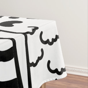 Black & White Cat Mom voor kattenliefhebbers Tafelkleed