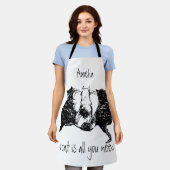 Black White Cats "Een kat is alles wat je nodig he Schort (Gedragen)