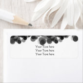 Black White Caviar Stippen Weddenschap Adresetiket Etiket (Insitu)