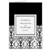 Black & White Ceremony-programma's (Voorkant)